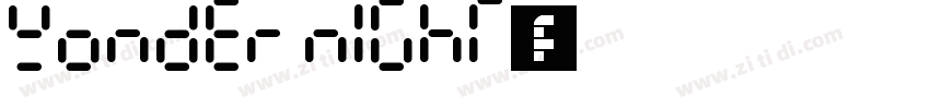 Wonder night字体字体转换